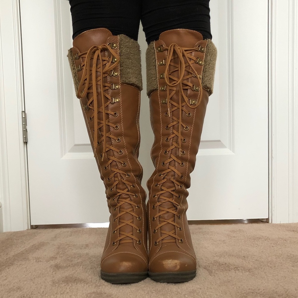 !!moving sale!! Riding boots lace up! - Picture 1 of 3